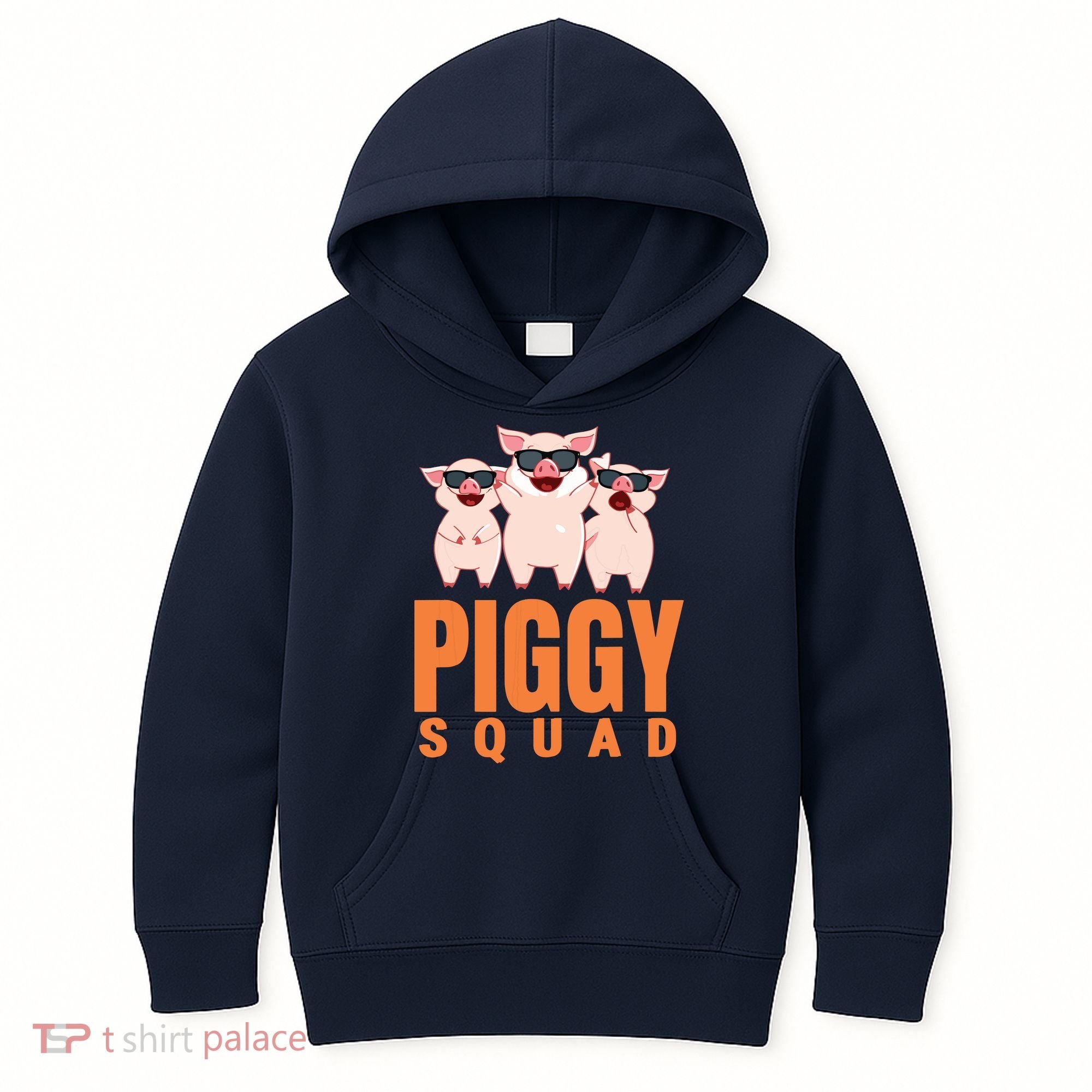 Piggy Squad Funny Pig Shirts For Boy Kids Hoodie