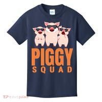 Piggy Squad Funny Pig Shirts For Boy Kids T-Shirt thumb 0