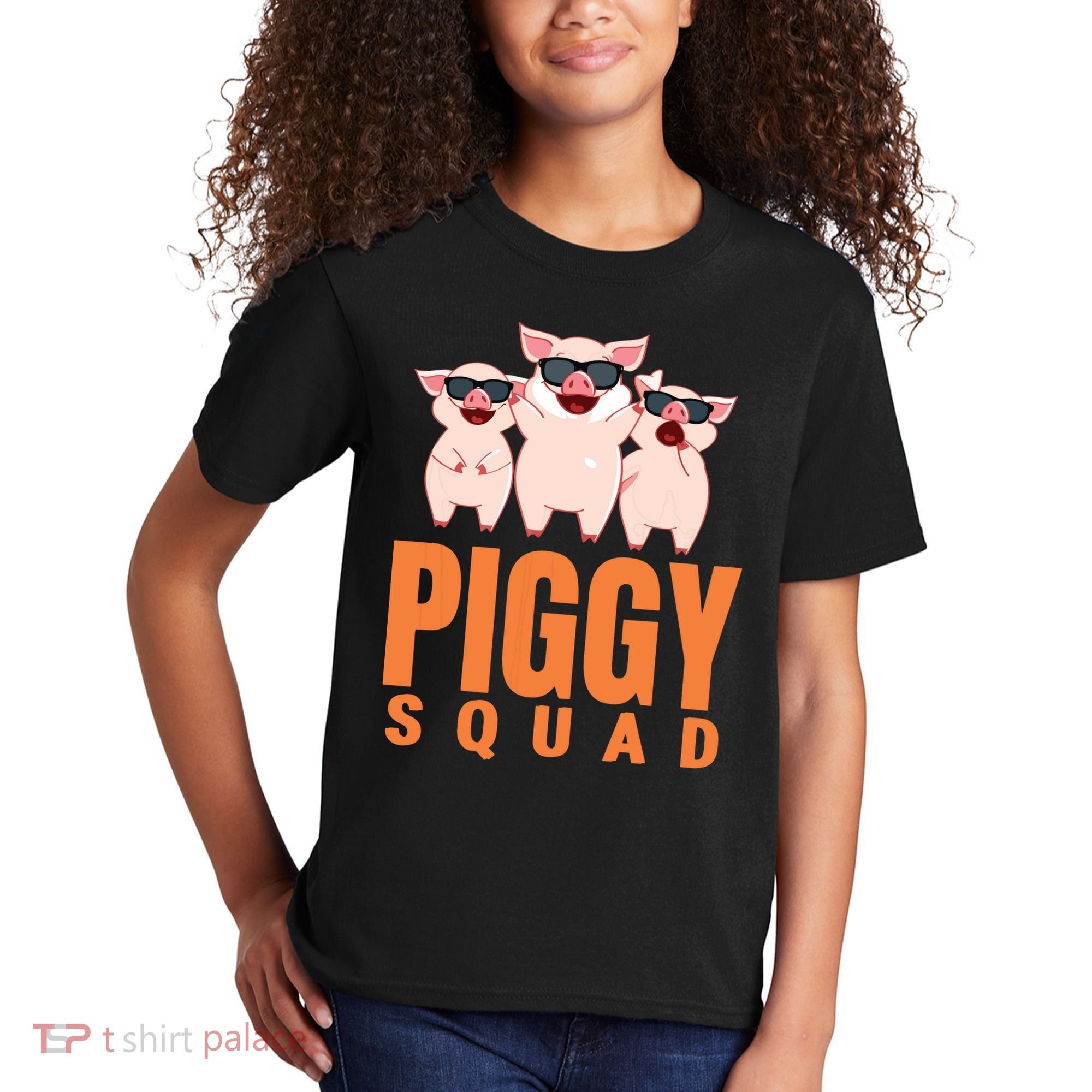 Piggy Squad Funny Pig Shirts For Boy Kids T-Shirt