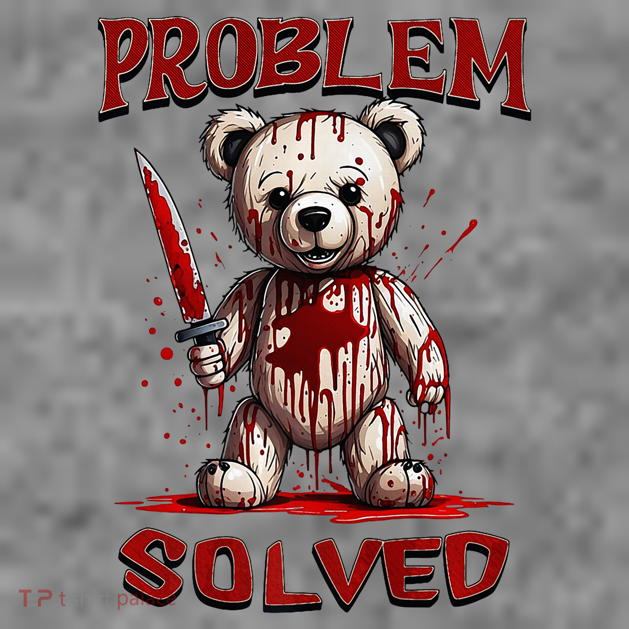 Problem Solved Funny Teddy Bear Halloween Toddler Hoodie