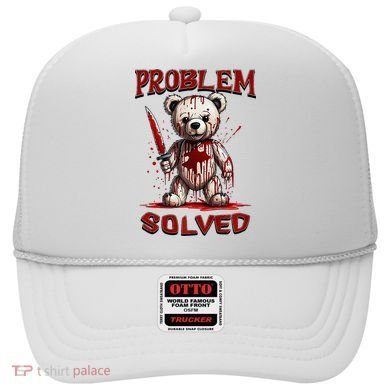 Problem Solved Funny Teddy Bear Halloween Hat