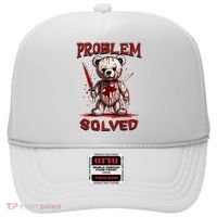 Problem Solved Funny Teddy Bear Halloween Hat thumb 0