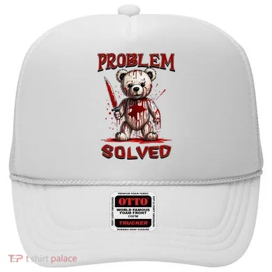 Problem Solved Funny Teddy Bear Halloween Hat