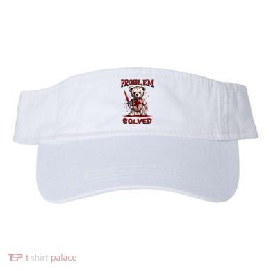 Problem Solved Funny Teddy Bear Halloween Visor