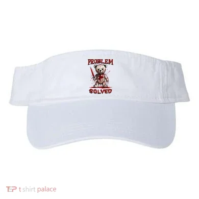 Problem Solved Funny Teddy Bear Halloween Visor