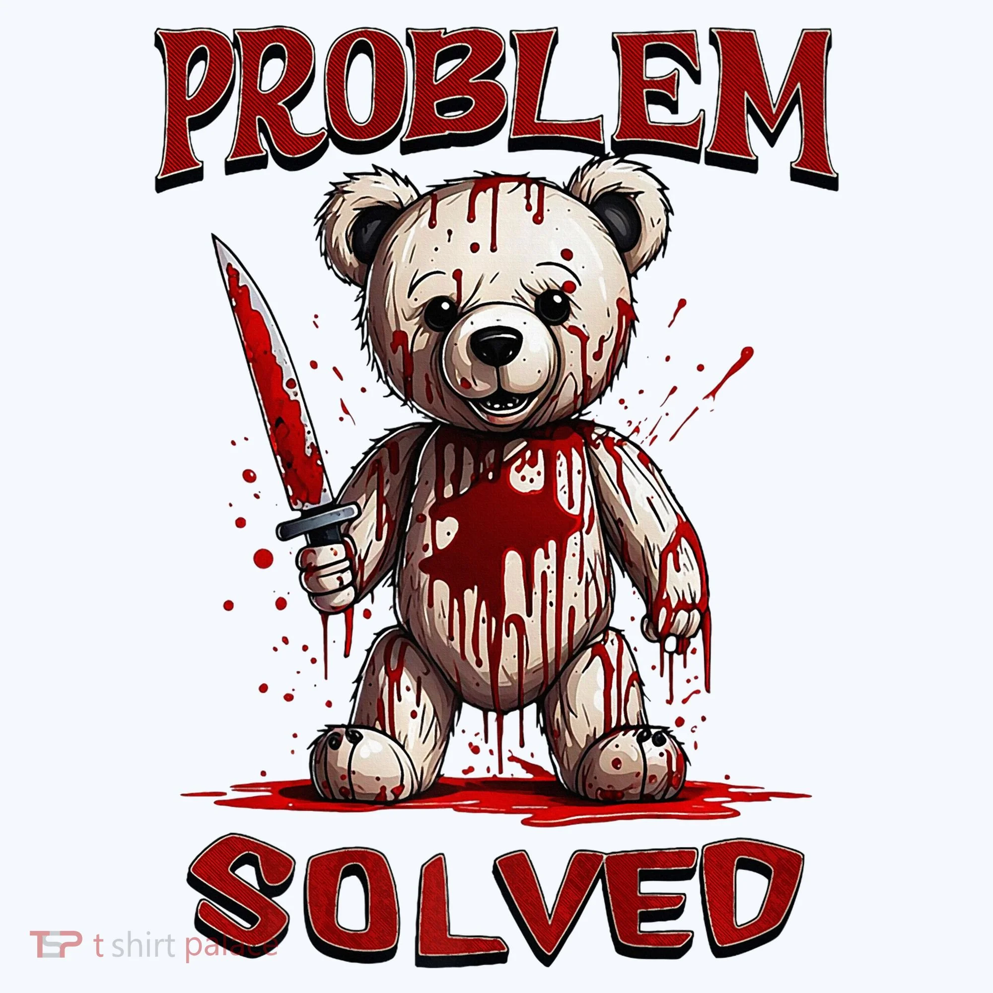 Problem Solved Funny Teddy Bear Halloween Kids Sweatshirt