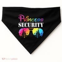 Princess Security Family Mom Dad Birthday USA-Made Doggie Bandana thumb 0