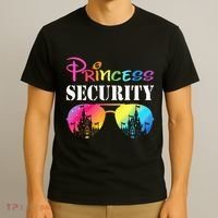 Princess Security Family Mom Dad Birthday T-Shirt thumb 3