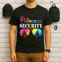 Princess Security Family Mom Dad Birthday T-Shirt thumb 6