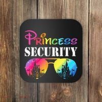 Princess Security Family Mom Dad Birthday Coaster thumb 0