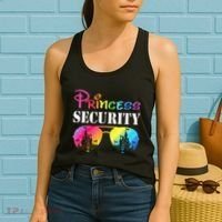 Princess Security Family Mom Dad Birthday Women's Tank Top thumb 2
