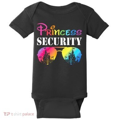 Princess Security Family Mom Dad Birthday Baby Bodysuit
