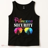 Princess Security Family Mom Dad Birthday Tank Top thumb 2