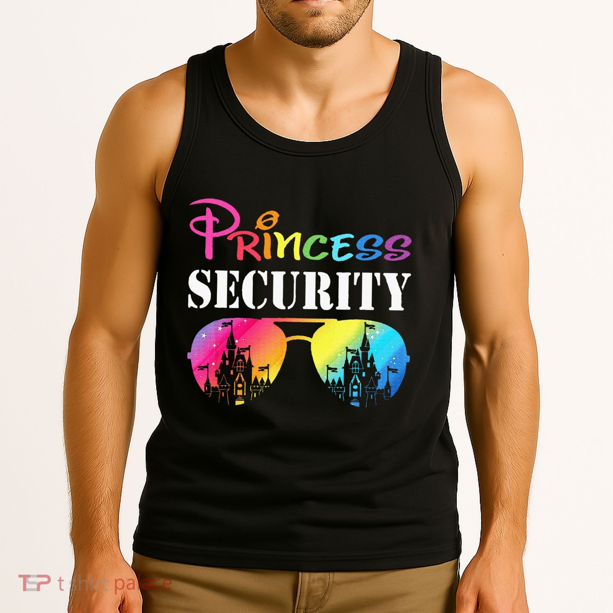 Princess Security Family Mom Dad Birthday Tank Top
