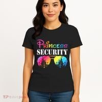 Princess Security Family Mom Dad Birthday Women's T-Shirt thumb 4