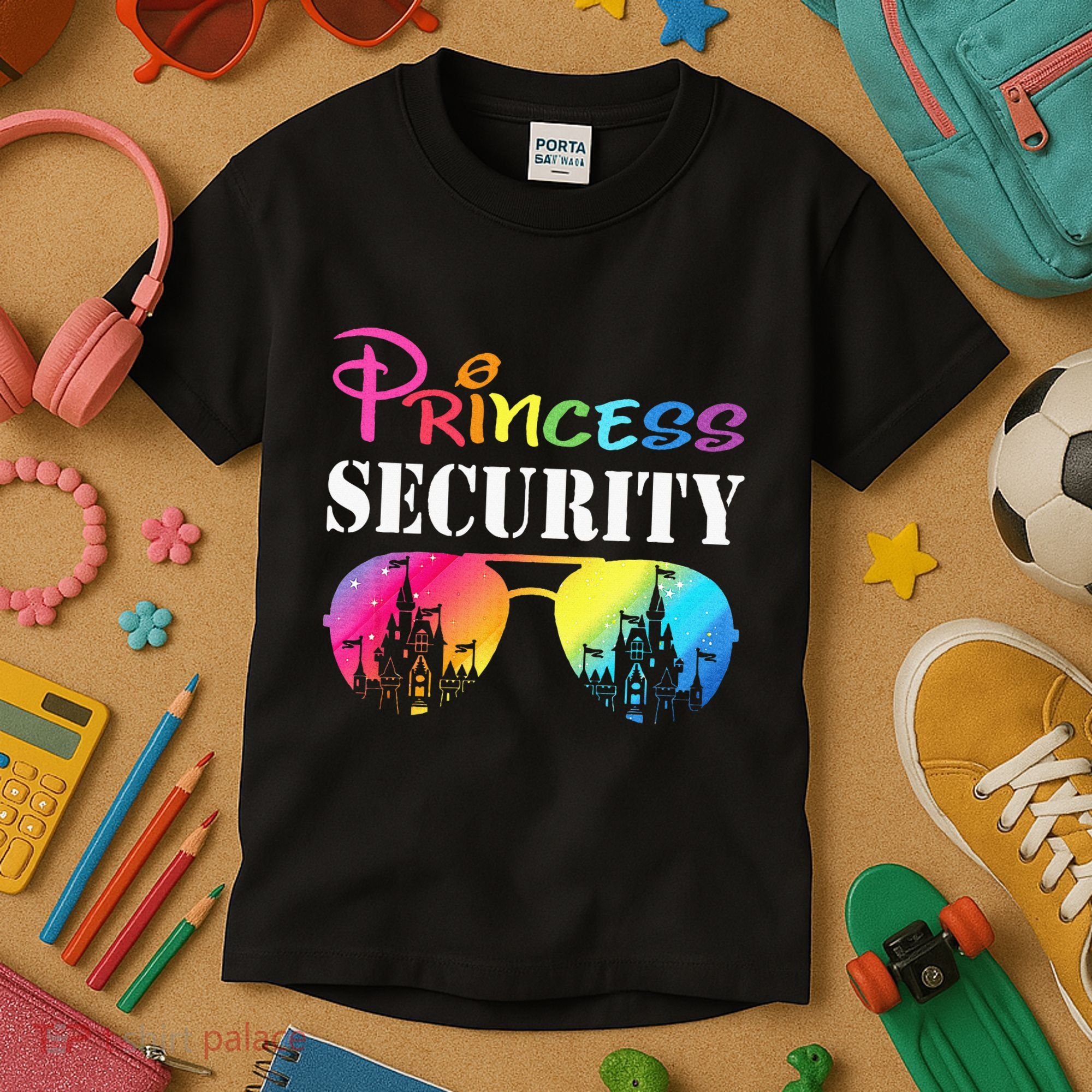 Princess Security Family Mom Dad Birthday Kids T-Shirt