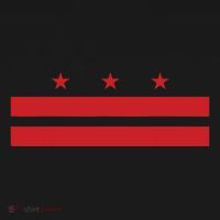 Patriotic State Flag Of Washington Dc Ornament thumb 1