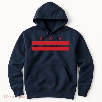 Patriotic State Flag Of Washington Dc Hoodie