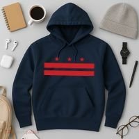 Patriotic State Flag Of Washington Dc Hoodie thumb 3