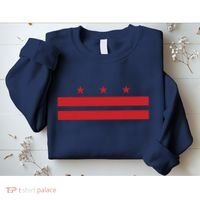 Patriotic State Flag Of Washington Dc Sweatshirt thumb 2