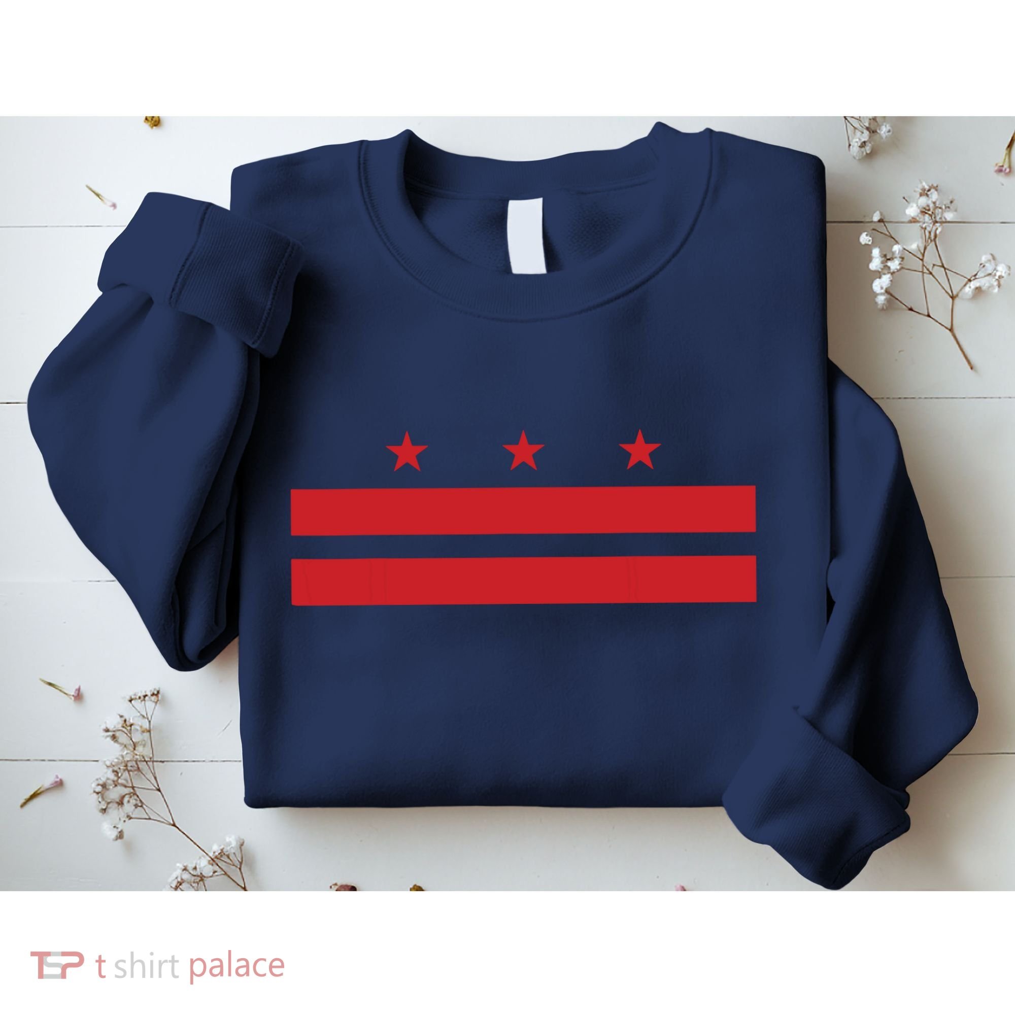 Patriotic State Flag Of Washington Dc Sweatshirt