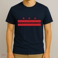 Patriotic State Flag Of Washington Dc T-Shirt thumb 3