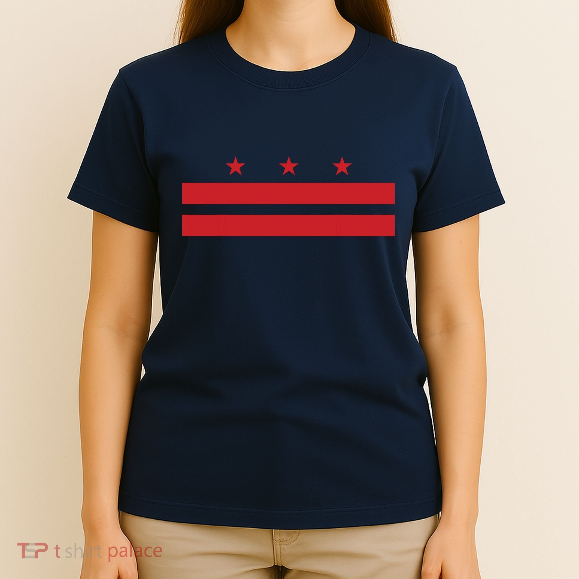 Patriotic State Flag Of Washington Dc T-Shirt