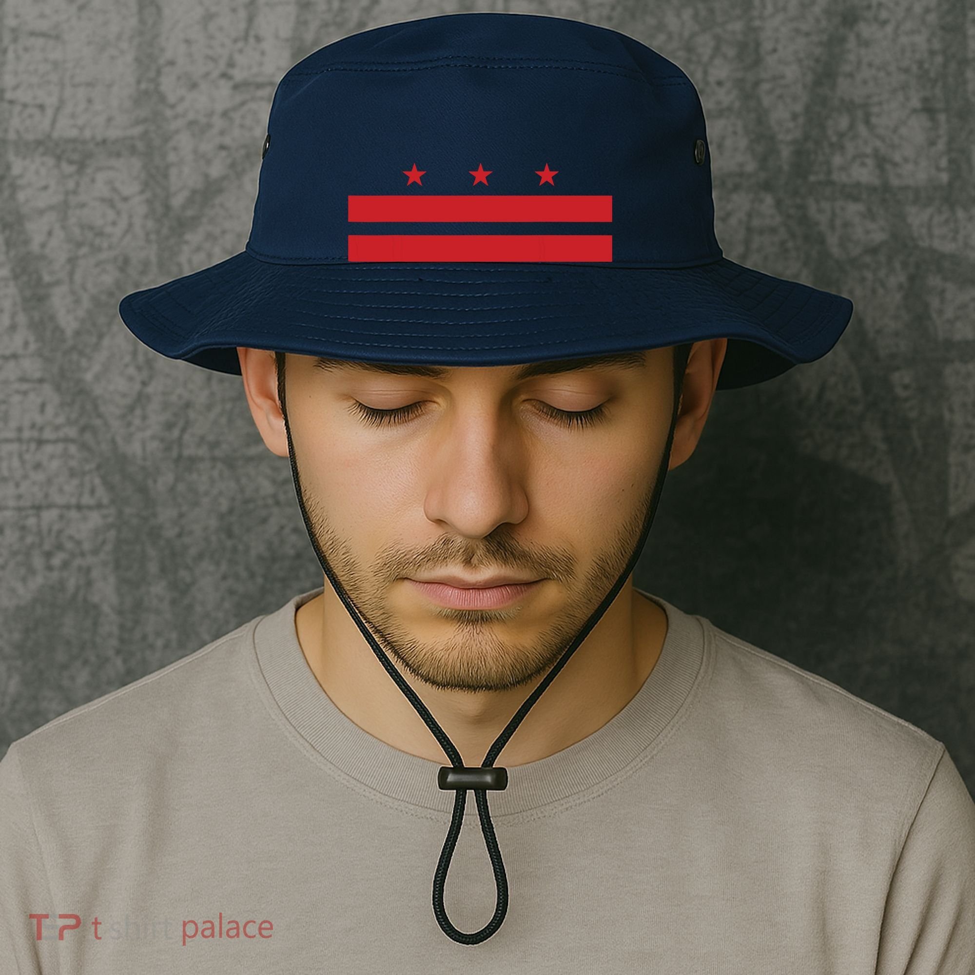 Patriotic State Flag Of Washington Dc Bucket Hat