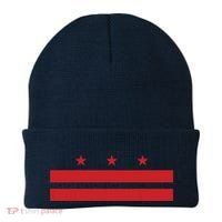 Patriotic State Flag Of Washington Dc Beanie thumb 0