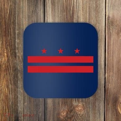 Patriotic State Flag Of Washington Dc Coaster