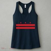 Patriotic State Flag Of Washington Dc Women's Tank Top thumb 3