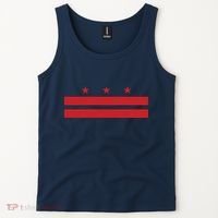Patriotic State Flag Of Washington Dc Tank Top thumb 2