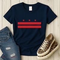 Patriotic State Flag Of Washington Dc Women's T-Shirt thumb 3