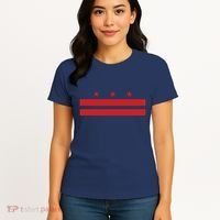 Patriotic State Flag Of Washington Dc Women's T-Shirt thumb 4