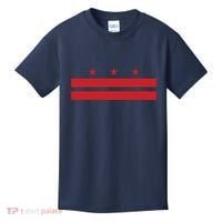 Patriotic State Flag Of Washington Dc Kids T-Shirt thumb 0
