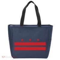 Patriotic State Flag Of Washington Dc Tote Bag thumb 0
