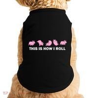 Pig Swine Farm Animal Funny This Is How I Roll Pig Doggie Tank thumb 0