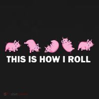 Pig Swine Farm Animal Funny This Is How I Roll Pig Women's Hoodie thumb 2
