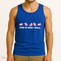 Pig Swine Farm Animal Funny This Is How I Roll Pig Tank Top thumb 3