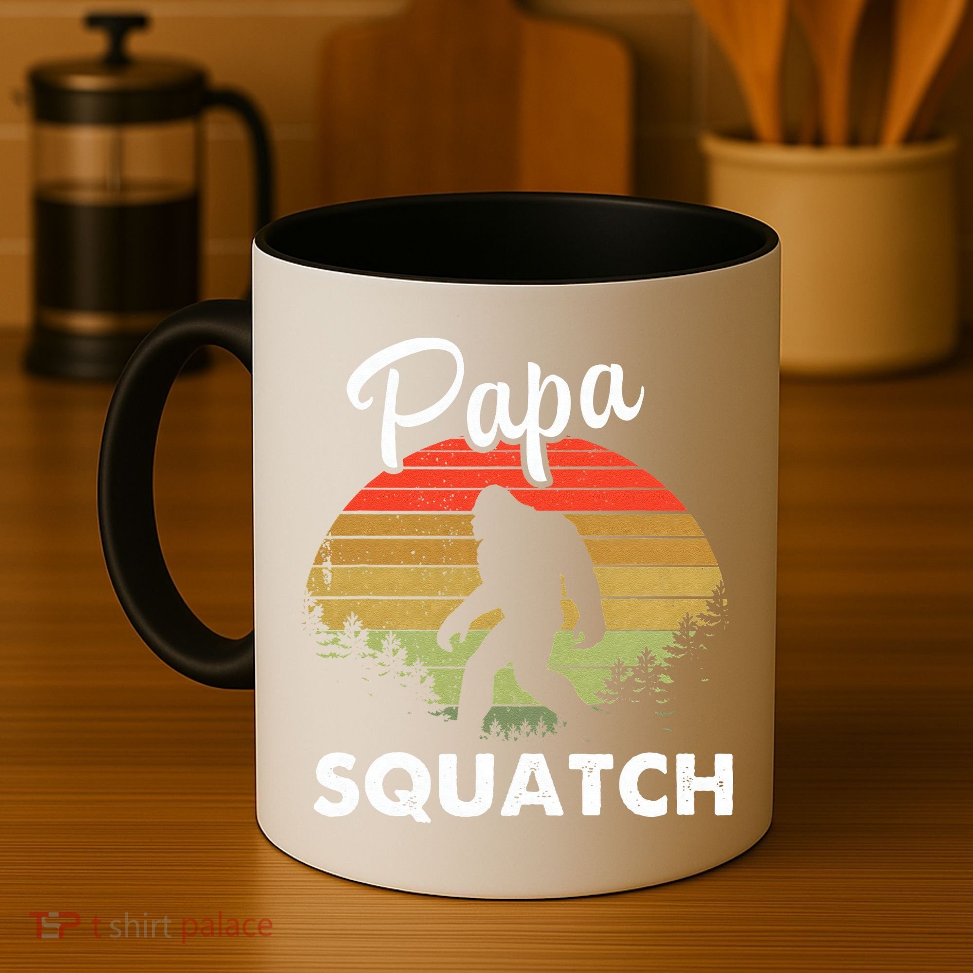 Papa Squatch Funny Bigfoot Camping Hiking Outdoor Father Day Coffee Mug