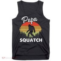 Papa Squatch Funny Bigfoot Camping Hiking Outdoor Father Day Tank Top thumb 0