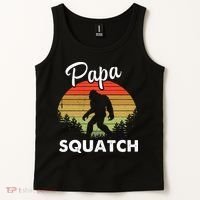 Papa Squatch Funny Bigfoot Camping Hiking Outdoor Father Day Tank Top thumb 2