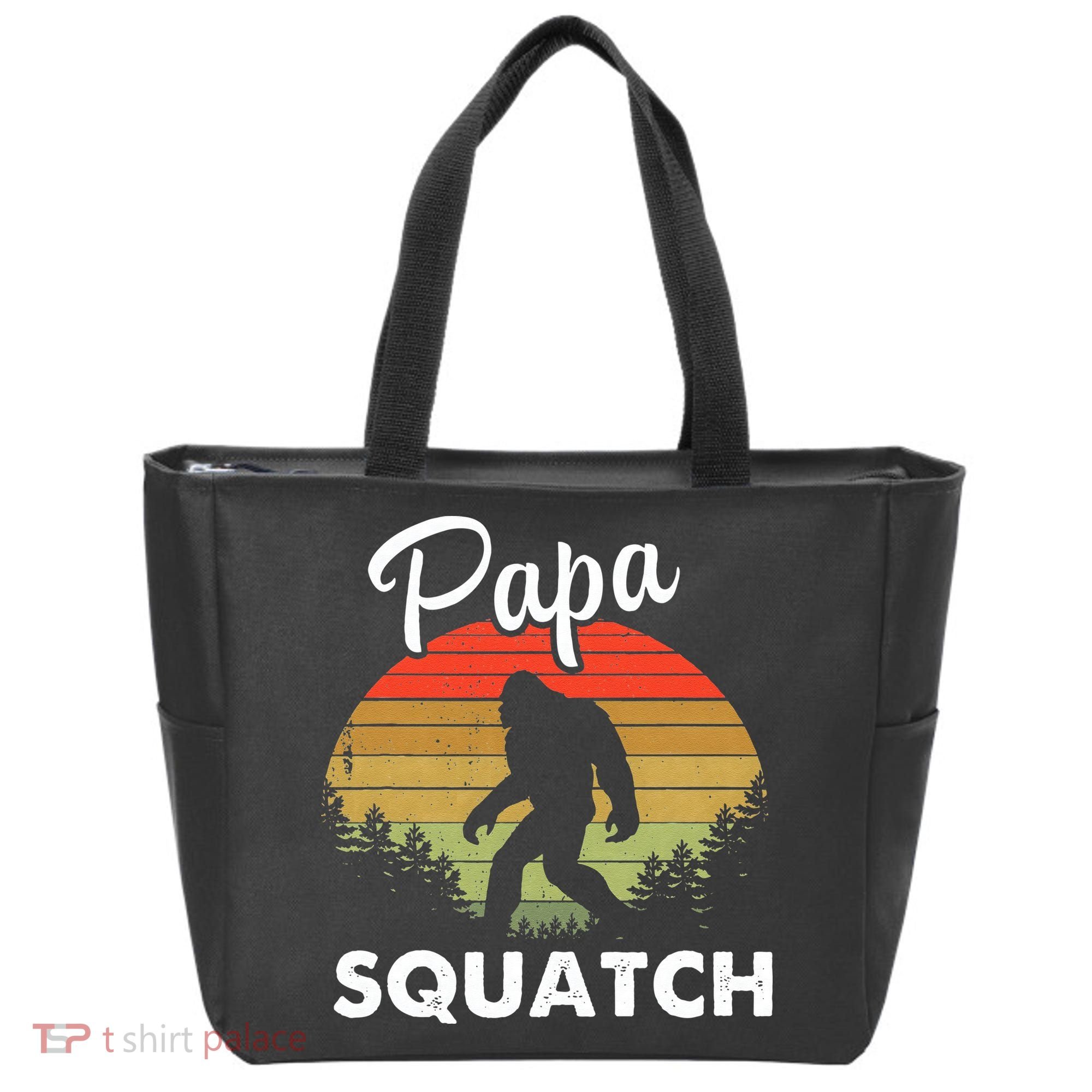 Papa Squatch Funny Bigfoot Camping Hiking Outdoor Father Day Tote Bag