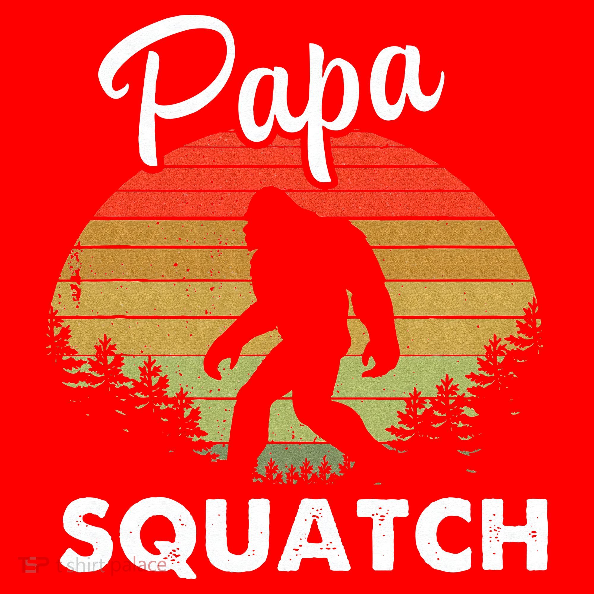 Papa Squatch Funny Bigfoot Camping Hiking Outdoor Father Day Santa Hat