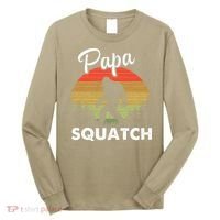 Papa Squatch Funny Bigfoot Camping Hiking Outdoor Father Day Long Sleeve Shirt thumb 0