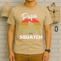 Papa Squatch Funny Bigfoot Camping Hiking Outdoor Father Day T-Shirt thumb 6