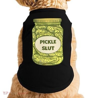 pickle slut funny canned pickles Doggie Tank
