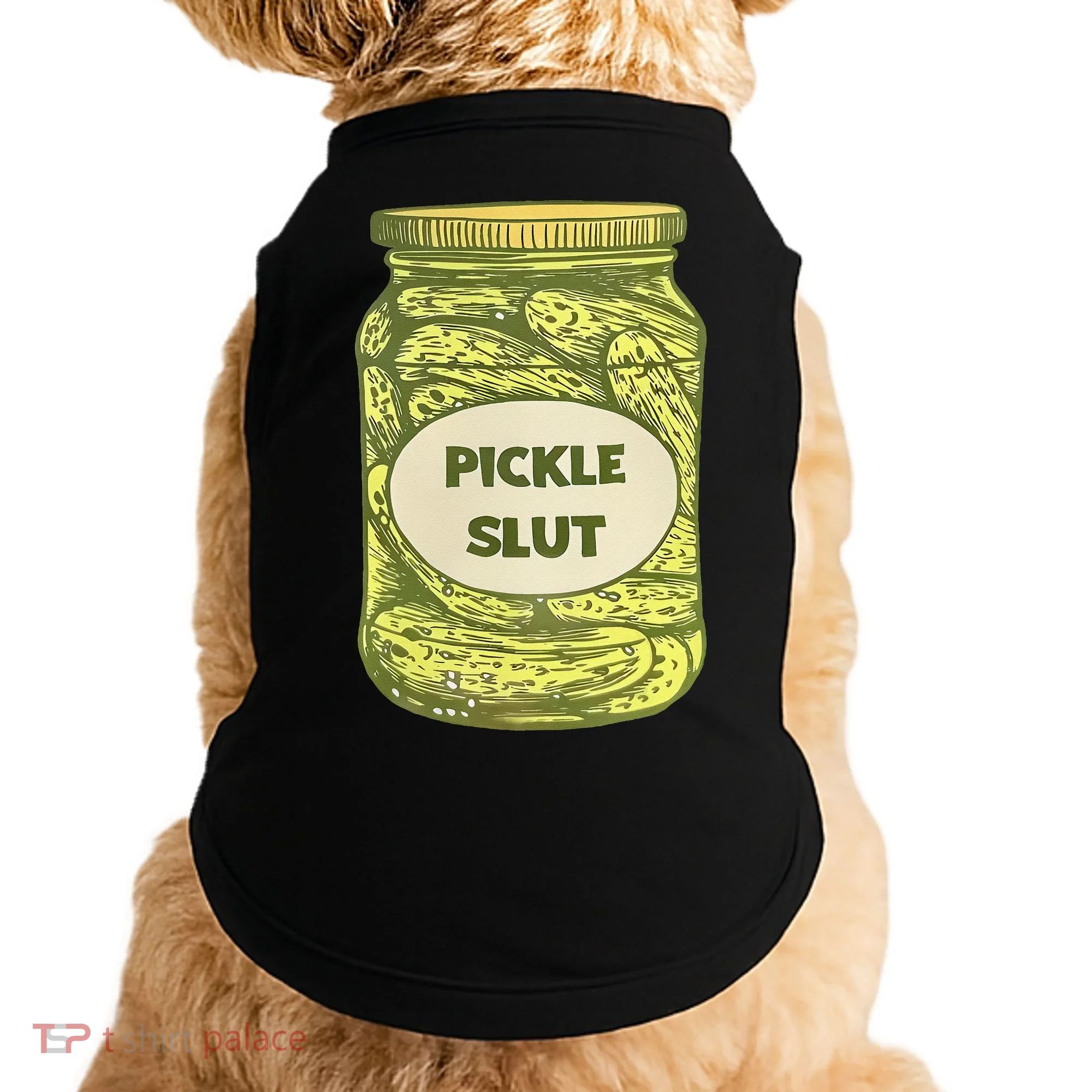 pickle slut funny canned pickles Doggie Tank