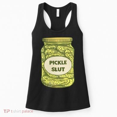 pickle slut funny canned pickles Women's Tank Top