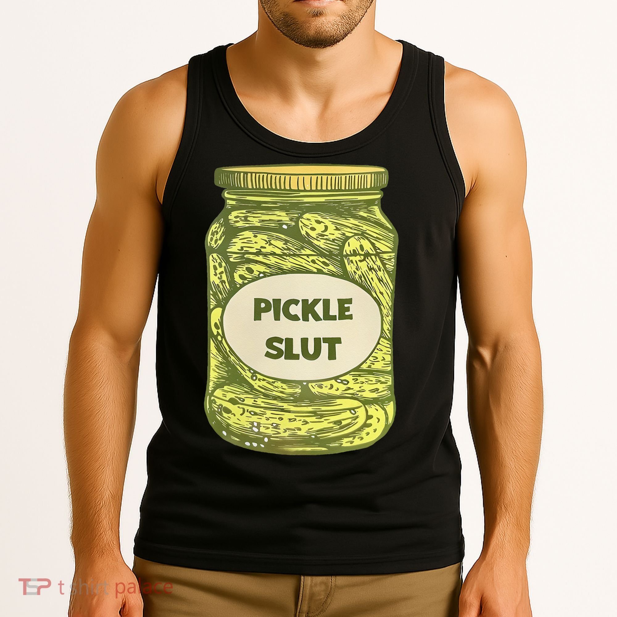 pickle slut funny canned pickles Tank Top